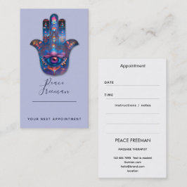 Cartão De Visita Olho da Iluminação | Design da Mão de Hamsa