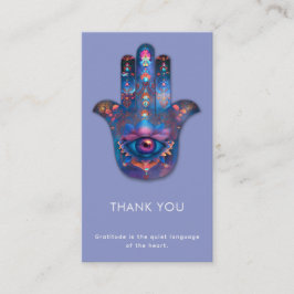 Cartão De Visita Olho da Iluminação | Design da Mão de Hamsa