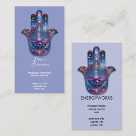 Cartão De Visita Olho da Iluminação | Design da Mão de Hamsa