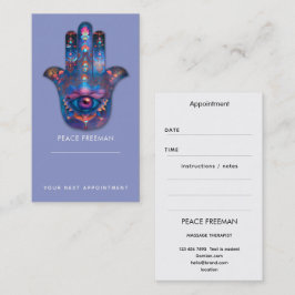 Cartão De Visita Olho da Iluminação | Design da Mão de Hamsa