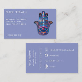 Cartão De Visita Olho da Iluminação | Design da Mão de Hamsa