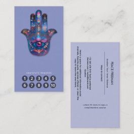 Cartão De Visita Olho de Iluminação | Design da Mão de Hamsa