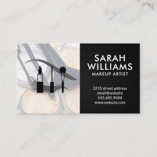Cartão De Visita Olho Lash Pincéis e palhetas de maquilhagem