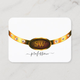 Cartão De Visita Olhos Capturando Mármaco Laranja Dourado Branco e 