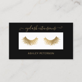 Cartão De Visita Olhos de ouro quântico modernos, elegante borda ne