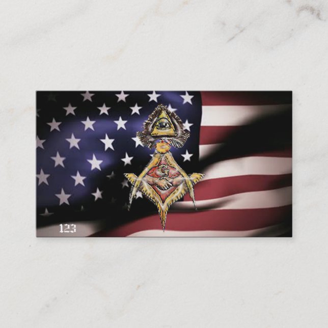 Cartão De Visita Olhos Masônicos (Frente)