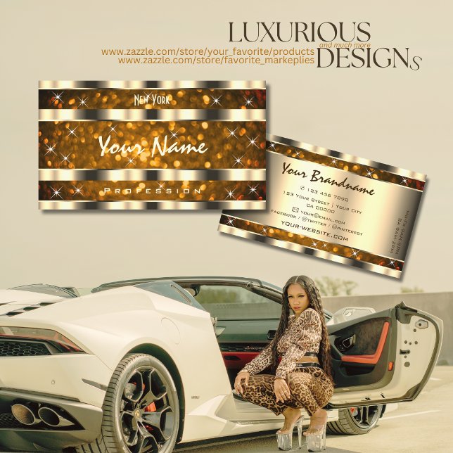 Cartão De Visita Olhos Pegando Dourado Laranja Escadas Lápticas Cri (Criador carregado)