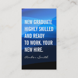 Cartão De Visita Ondas Abstrato azuis   Novo Formando