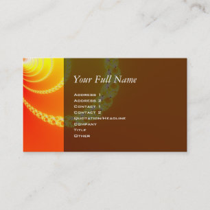 Cartão De Visita Ondas de Som Arte Fractal