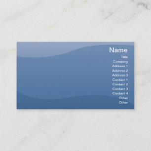 Cartão De Visita Ondas do azul - negócio