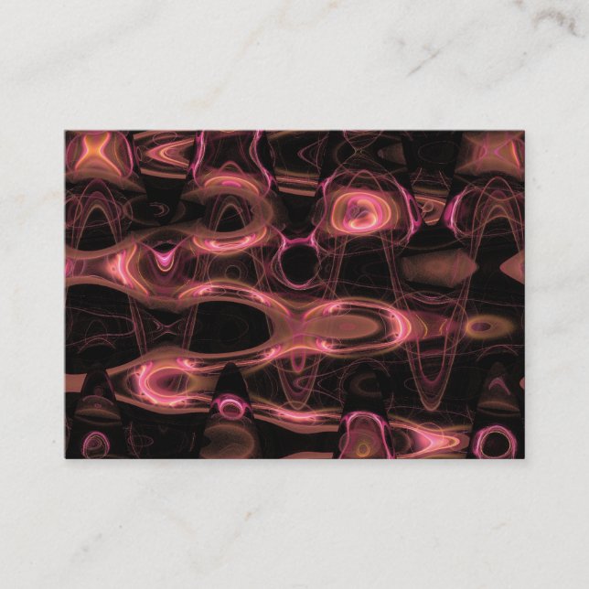 Cartão De Visita Ondas Fractais Flame 01 (Frente)