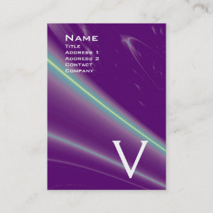 Cartão De Visita ONDAS LUMINOSAS 2 Marcas antigas MONOGRAM