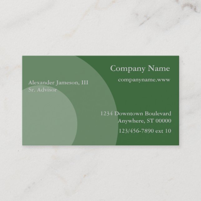 Cartão De Visita Ônibus. Placa - Círculos gráficos (Frente)