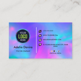Cartão De Visita Opal Stone Luxury Business Card Design