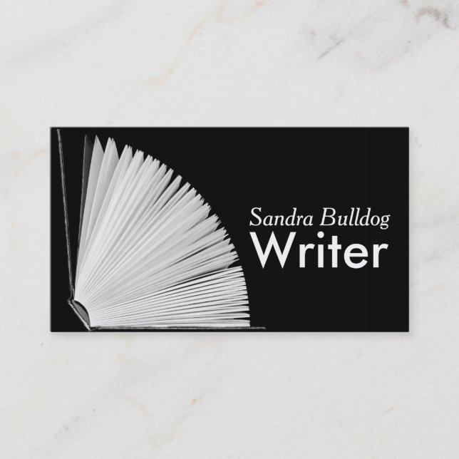 Cartão de Visita Open Book AUTORES & ESCRITORES (Frente)