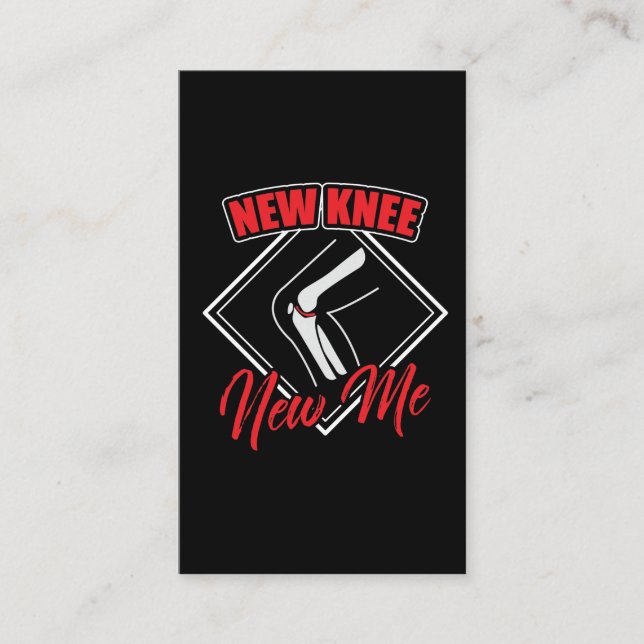 Cartão De Visita Operação de Recuperação de Cirurgia do Joelho de C (Frente)