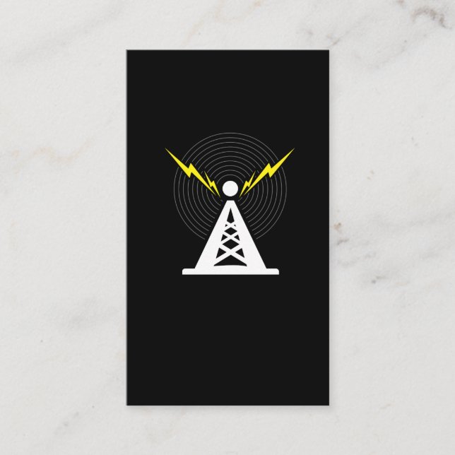 Cartão De Visita Operador de Rádio Tower Antenna Ham (Frente)