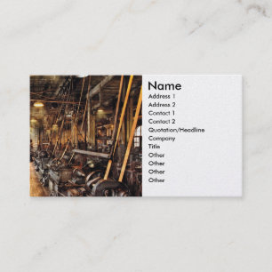 Cartão De Visita Operador - oficina de construção mecânica cerca