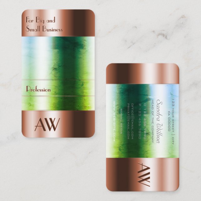 Cartão De Visita Óptica de vidro de caixa Dourada embebida em Rosa  (Frente/Verso)