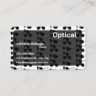 Cartão de visita óptico (editável)