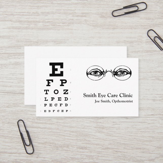 Cartão de visita optometrista (Frente/Verso In Situ)