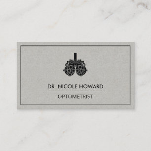 Cartão De Visita Optometrista  Equipamento De Phoropter