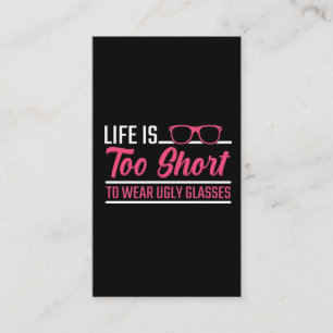 Cartão De Visita Optometrista Óptico Humor Olhos Médicos Óculos 