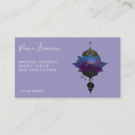 CARTÃO DE VISITA ORÁCULO VIOLETA | EMBLEMA MÍSTICO DO LÓTUS