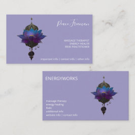 CARTÃO DE VISITA ORÁCULO VIOLETA | EMBLEMA MÍSTICO DO LÓTUS
