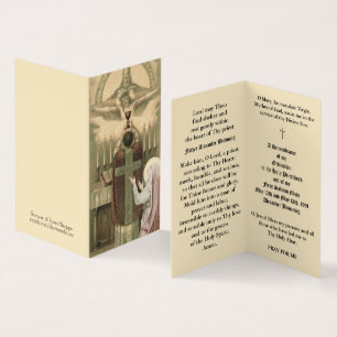 Cartão De Visita Ordenação de Padre Católico Aniversário Cartõ