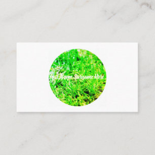 Cartão de Visita Orgânico Sentimento de Relva de G