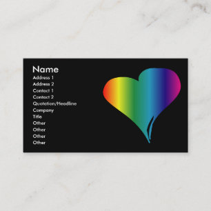 Cartão De Visita Orgulho gay