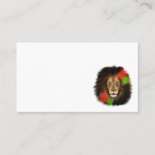 Cartão De Visita orgulho negro leão vermelho verde unidade selva ga