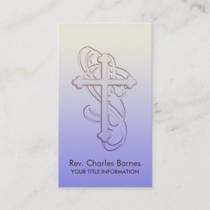 Cartão De Visita Ornamentado Cross