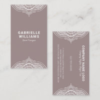 Ornamentado Girly White Lace Frame No Fundo De Tan
