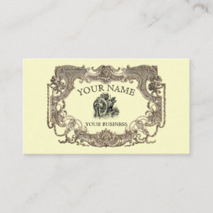 Cartão De Visita Ornamentado Vitoriano Era Steampunk Modelo