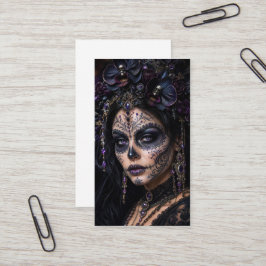 Cartão De Visita Orquídea Âmbar Calavera – Caveira de Açúcar Gótica