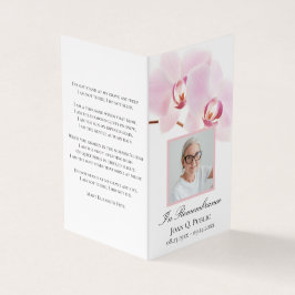 Cartão De Visita Orquídea Rosa Flores Brancas Orquídea Orquídea Orq