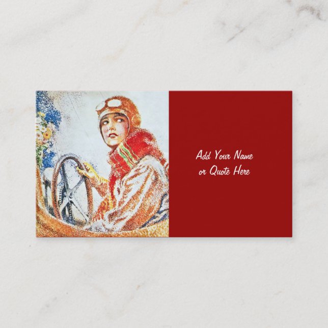 Cartão De Visita Os anos 20 retros (Frente)