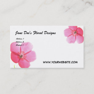Cartão De Visita Os designs florais da gama de Jane,…