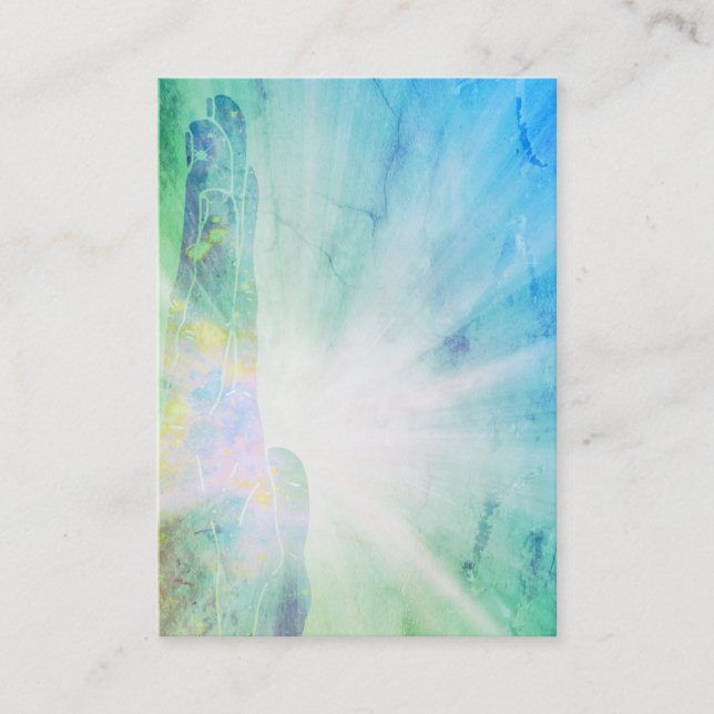 Cartão De Visita Os raios curas da mão do *~* da energia da energia (Frente)