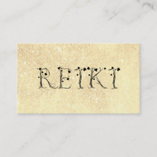 Cartão De Visita *~* Ouro Amarelo-brilhante Típica de Ivy REIKI
