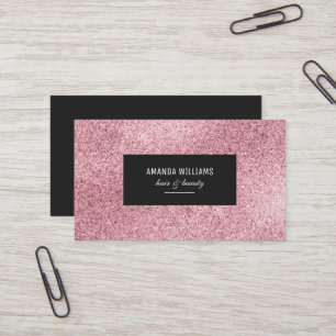 Cartão De Visita Ouro cor-de-rosa