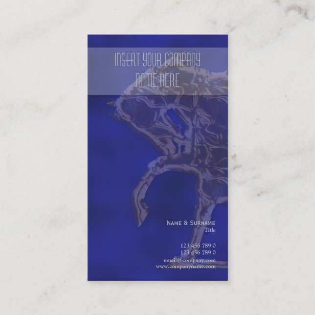 Cartão De Visita Ouro de prata azul do marketing de negócio do (Frente)