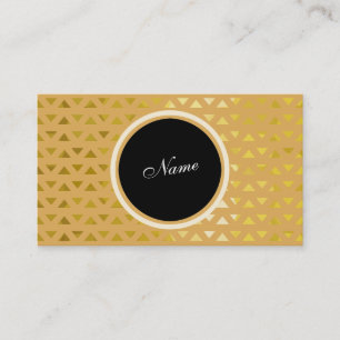 Cartão De Visita Ouro do teste padrão