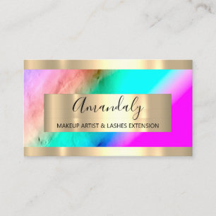 Cartão De Visita Ouro Frame Event Planner Ombro Blue