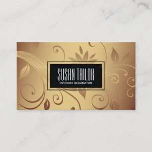 Cartão De Visita Ouro Interior, Designs têxteis