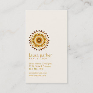 Cartão De Visita Ouro Lotus Flower Yoga Meditation Spa