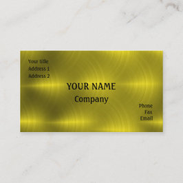 Cartão De Visita Ouro metal