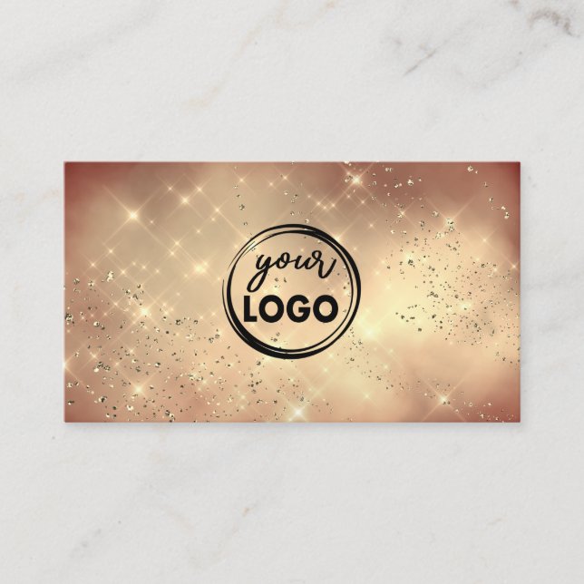 Cartão De Visita ouro nuvem seu logotipo em marsala red (Frente)